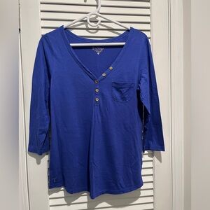Lilly Pulitzer Palmetto t-shirt top with 3/4 sleeves, size M